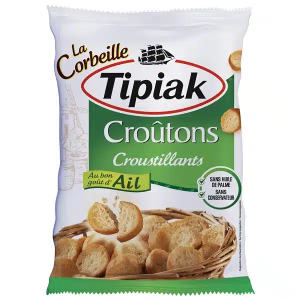 SNACK - TIPIAK CROUTONS GARLIC  FLAVOUR *75GR