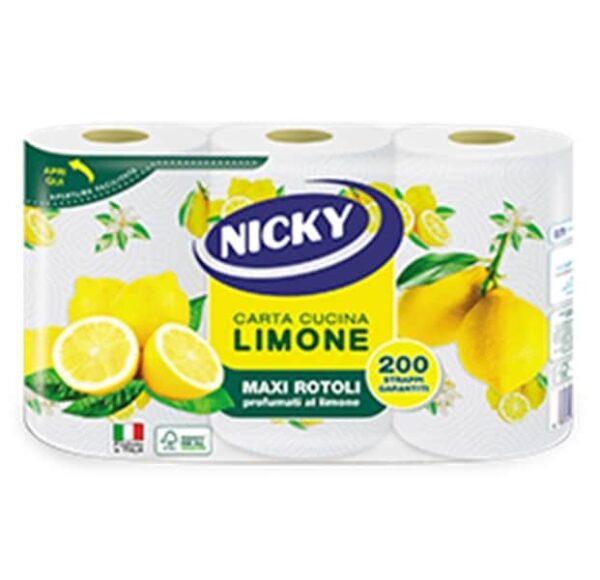 KTICHEN TOWEL - NICKY KITCHEN TOWELS LEMON  *3