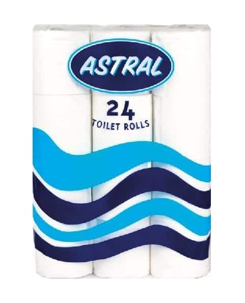 TOILET ROLLS - ASTRAL TOILET ROLLS 24