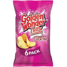 SNACKS - GOLDEN WONDER - PRAWN COCKTAIL *6PACK