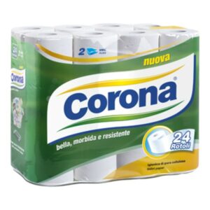 TOILET & KITCHEN ROLLS - CORONA TOILET ROLLS *24