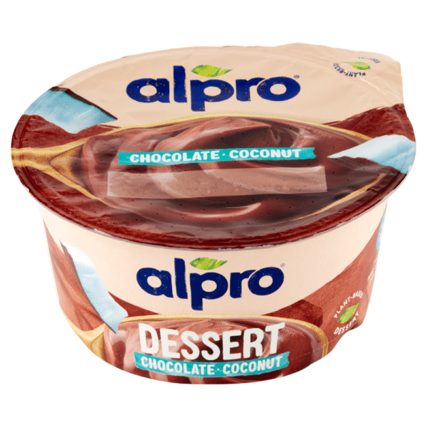 YOGURT - ALPRO YOGURT DESSERT CHOCOLATE &  COCONUT *135GR