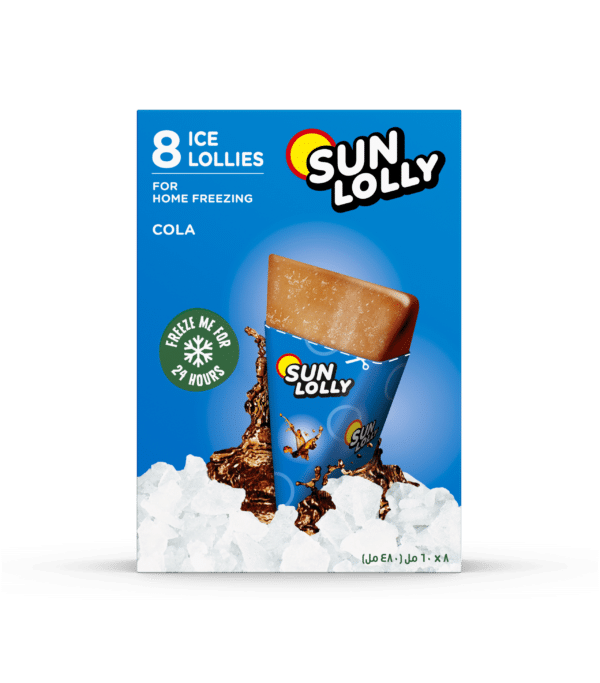 ICE LOLLY - SUN LOLLY COLA ICE  LOLLEIS FOR FREEZING *8