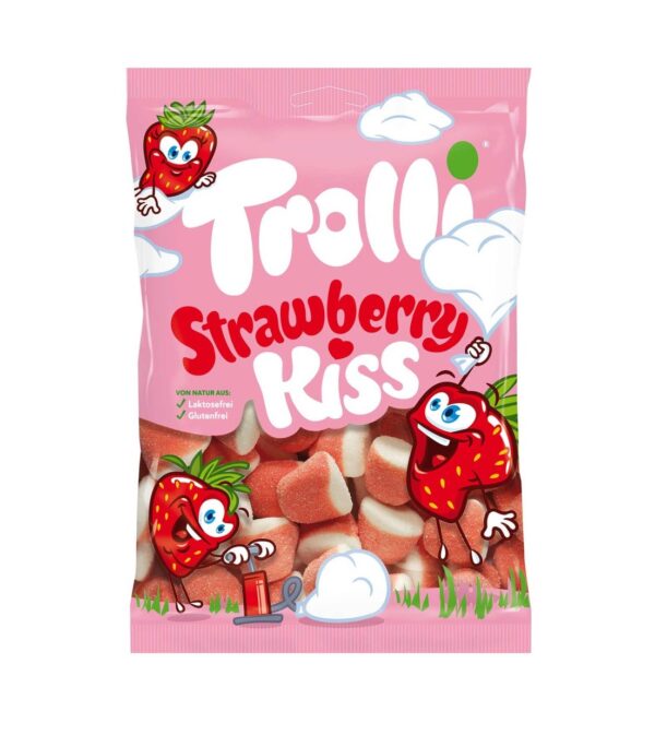 SWEETS - TROLLI KISS STRAWBERRY 200GR