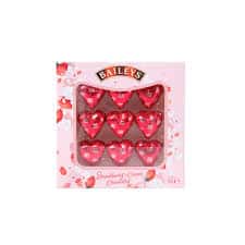 CHOCOLATE - BAILEYS STRAWBERRY & CREAM  CHOCOLATE HEARTS *90GR