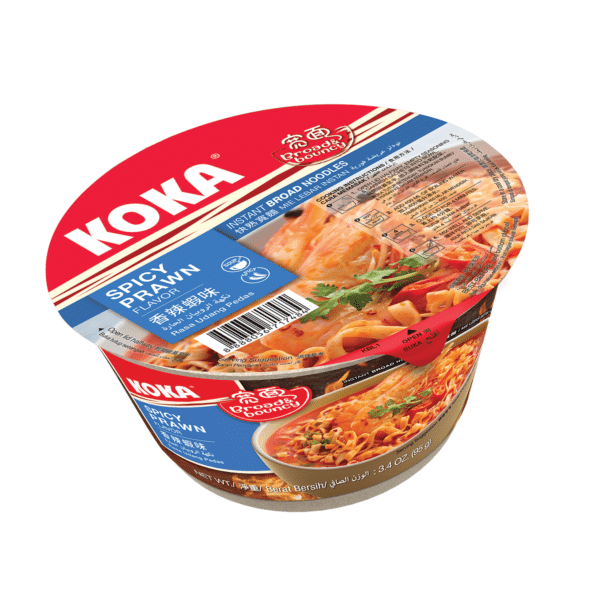 NOODLES - KOKA NOODLE BOWL - SPICY PRAWN FLAVOUR 90GR