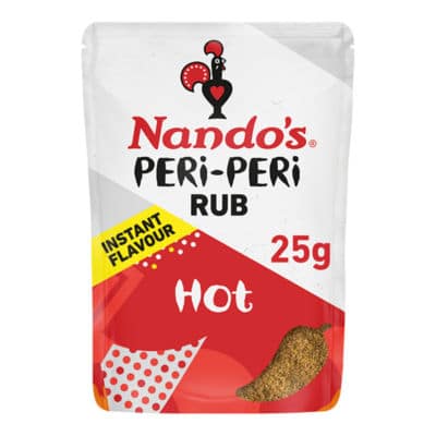 SAUCE - NANDO'S PERI PERI RUB - HOT  25GR