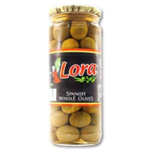 CANNED - LORA WHOLE OLIVES 465GR