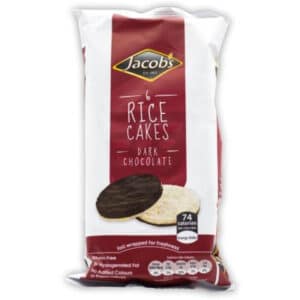 RICE CAKE - JACOBS RICE CAKES - DARK CHOC *6
