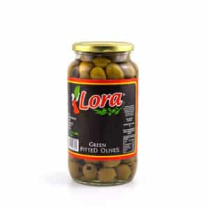 CANNED - OLIVES GREEN PITTED LORA  880GR