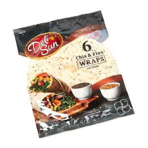 WRAPS - DELI SUN CHIA & FLAX SEED WRAP X6