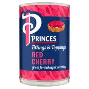 BAKING - PRINCES RED CHERRY FRUIT  FILLING 395GR