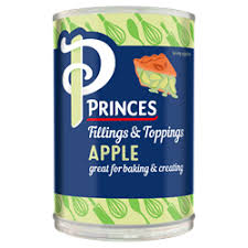 BAKING - PRINCES APPLE FRUIT FILLING  395GR