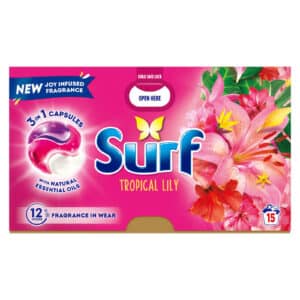 DETERGENT - SURF CAPSULES COCONUT  *15WASH