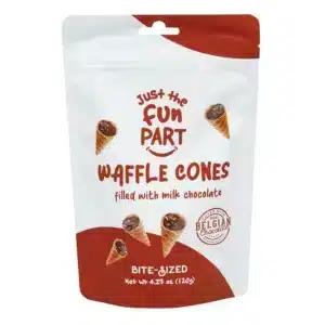 SNACK - WAFFLE CONES MILK CHOC 120GR