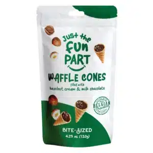 SNACK - WAFFLE CONES HAZELNUT MILK CHOC 120GR