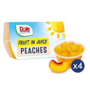 CANNED - DOLE PEACH IN JUICE 113GR *4