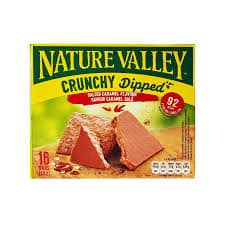 SNACK -  NATURE VALLEY CRUNCHY DIPPED SALT CARAMEL X8