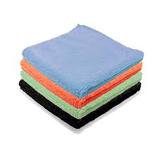 HOUSEHOLD - 4 COL MICROFIBRE CLOTHS 38X36