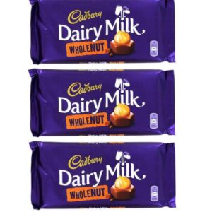 SWEETS & CHOCOLATE  - CADBURY DAIRY MILK WHOLENUT 2+1FREE 110GR