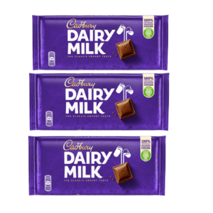SWEETS & CHOCOLATE  - CADBURY DAIRY MILK 2+1FREE X110GR