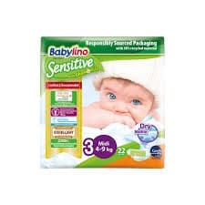 NAPPIES -  BABYLINO SIZE 3 X22PCS