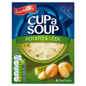 SOUPS -  BATCHELORS CUP A SOUP - POTATO & LEEK