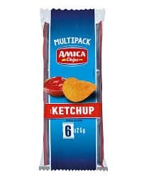 SNACK -  AMICA CHIPS - MULTIPACK - CHIPS KETCHUP *6