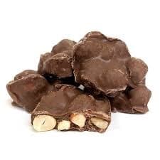 NUTS & DRIED FRUIT -  MIGHTY MILK CHOCOLATE PEANUT CLUSTERS 130GR