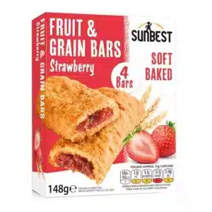 BISCUITS - SNUBEST FRUIT GRAIN BAR - STRAWBERRY 148GR