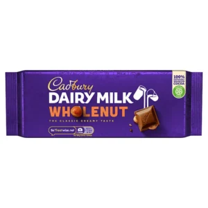 SWEETS & CHOCOLATE  - CADBURY DAIRY MILK WHOLE NUT 180GR - €3.99