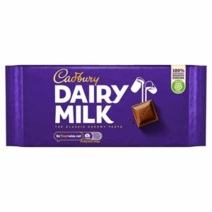 SWEETS & CHOCOLATE  - CADBURY DAIRY MILK 180GR - €3.99