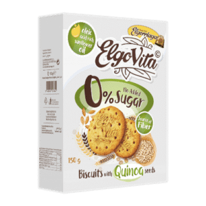 BISCUITS - ELGO BISCUITS WITH QUINOA 0% SUGAR 150GR