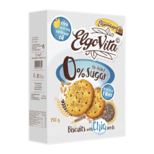 BISCUITS - ELGO BISCUITS WITH CHIA 0% SUGAR 150GR