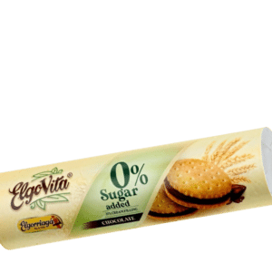BISCUITS - ELGO SANDWICH BISCUIT CHOC 0% SUGAR 180GR