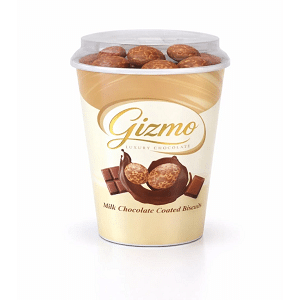 BISCUITS -  GIZMO MINI BISCUIT - BITTER CHOC *90GR