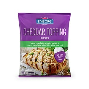 DELI - EMBORG CHEDDAR SHREDDED TOPPING 200GR