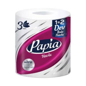 TOILET & KITCHEN ROLLS - PAPIA 3PLY JUMBO TOWEL