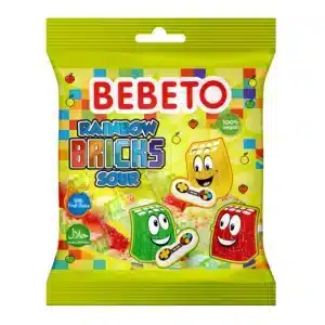 SWEETS & CHOCOLATE  - BEBETO RAINBOW BRICKS 80GR