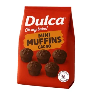CAKES & SPONGES -  DULCA MINI DBL.CACOA MUFFIN 200GR
