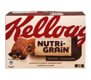 BAR -  KELLOGS NUTRI GRAIN CHOC CHIP *4