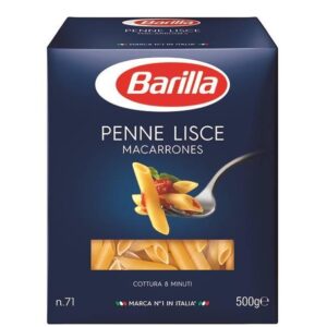 PASTA & GRAINS - BARILLA PENNE LISCE 500GR - 89c