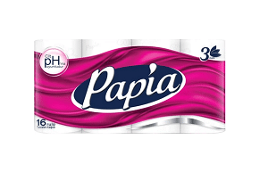 TOILET & KITCHEN ROLLS - PAPIA TOILET PAPER 3PLY *16