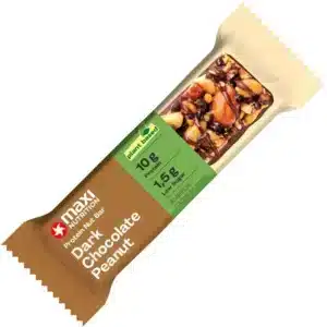 BAR -  MAXI NUTRITION NUTBAR DARK CHOC.PEANUT 46GR