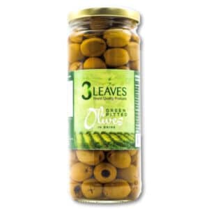 CANNED - 3 LEAVES PITTED OLIVES 440GR 10% OFF
