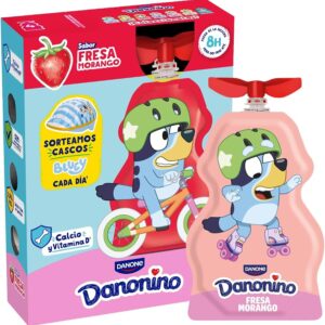 BABY & KIDS -  DANONE DANINO KIDS YOGURT POUCH - STRAWBERRY *4