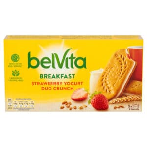 BISCUITS -  BELVITA DUO CRUNCH STRAWBERRY & YOGURT X5